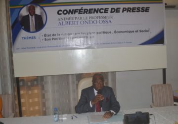Conférence de presse du Pr. Albert Ondo Ossa : Propos sur l’état de la nation et son positionnement politique