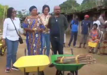 Province de la Ngounié/Département de Tsama-Magotsi : un important don de matériel du Groupe Olam Palm aux coopératives agricoles du village Rembo