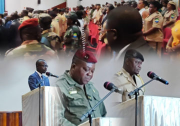 Installation du nouveau Directeur général des Douanes du Gabon : Hugues Modeste Odjangou dans son nouveau fauteuil