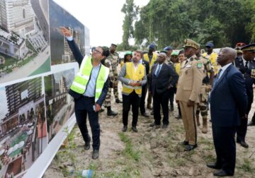 Gabon : Brice Clotaire Oligui Nguema inspecte les Travaux d’aménagement de l’axe Carrefour 9 provinces-Plage du Nord (Malibé 2)