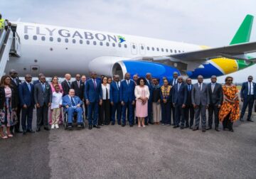 Transport aérien : Brice Clotaire Oligui Nguema réceptionne officiellement le nouvel Airbus A320 de Fly Gabon