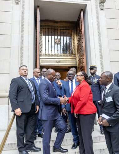 Washington (USA) : Le Chef de l’État gabonais rencontre des investisseurs américains à la Chambre de Commerce des États-Unis