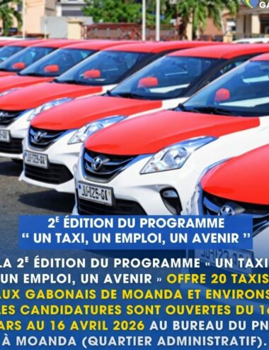 Programme  »Un Taxi, Un Emploi, Un Avenir » : 20 véhicules pour booster l’emploi local.