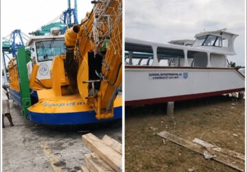 Moyen-Ogooué : une drague amphibie et deux bateaux bientôt au service des populations.